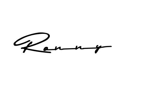 Use a signature maker to create a handwritten signature online. With this signature software, you can design (Asem Kandis PERSONAL USE) your own signature for name Ronny. Ronny signature style 9 images and pictures png