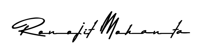 Discover how Ronojit Mohanta looks in an executive cursive font (Asem Kandis PERSONAL USE). Perfect for legal documents, invoices, and certificates. Ronojit Mohanta signature style 9 images and pictures png