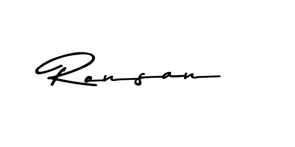 Use a signature maker to create a handwritten signature online. With this signature software, you can design (Asem Kandis PERSONAL USE) your own signature for name Ronsan. Ronsan signature style 9 images and pictures png