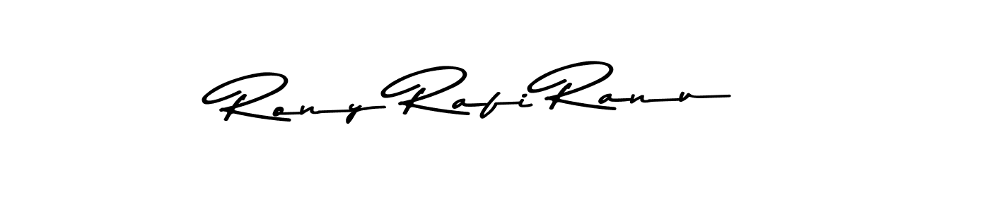 How to make Rony Rafi Ranu name signature. Use Asem Kandis PERSONAL USE style for creating short signs online. This is the latest handwritten sign. Rony Rafi Ranu signature style 9 images and pictures png