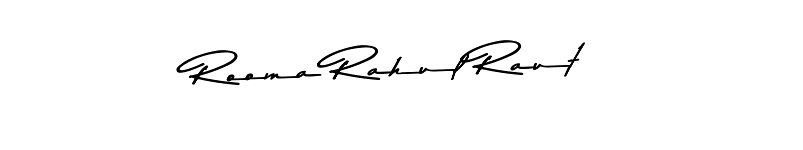 Make a beautiful signature design for name Rooma Rahul Raut. Use this online signature maker to create a handwritten signature for free. Rooma Rahul Raut signature style 9 images and pictures png