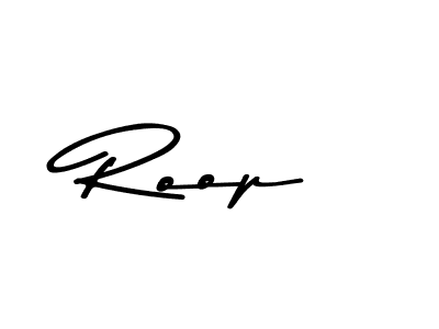 Make a beautiful signature design for name Roop. With this signature (Asem Kandis PERSONAL USE) style, you can create a handwritten signature for free. Roop signature style 9 images and pictures png