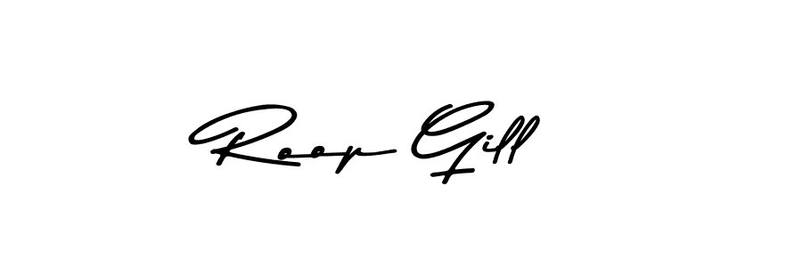 Design your own signature with our free online signature maker. With this signature software, you can create a handwritten (Asem Kandis PERSONAL USE) signature for name Roop Gill. Roop Gill signature style 9 images and pictures png