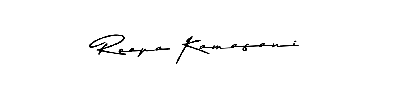 Make a beautiful signature design for name Roopa Kamasani. Use this online signature maker to create a handwritten signature for free. Roopa Kamasani signature style 9 images and pictures png