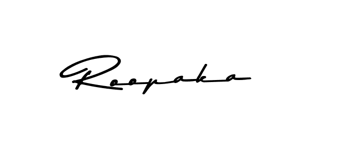 Roopaka stylish signature style. Best Handwritten Sign (Asem Kandis PERSONAL USE) for my name. Handwritten Signature Collection Ideas for my name Roopaka. Roopaka signature style 9 images and pictures png