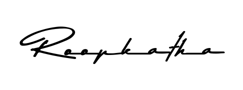 Once you've used our free online signature maker to create your best signature Asem Kandis PERSONAL USE style, it's time to enjoy signing your documents with Roopkatha name. Roopkatha signature style 9 images and pictures png