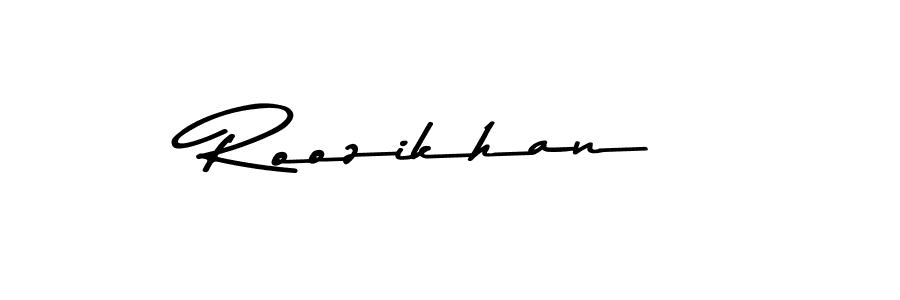 Use a signature maker to create a handwritten signature online. With this signature software, you can design (Asem Kandis PERSONAL USE) your own signature for name Roozikhan. Roozikhan signature style 9 images and pictures png