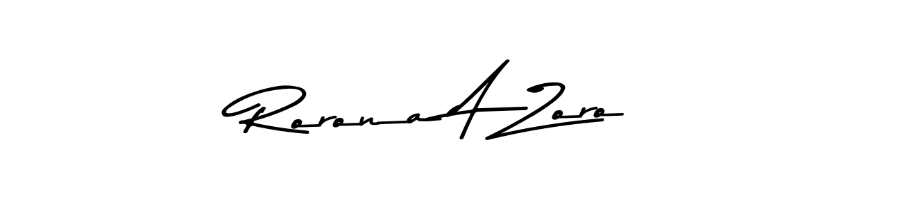 if you are searching for the best signature style for your name Rorona A Zoro. so please give up your signature search. here we have designed multiple signature styles  using Asem Kandis PERSONAL USE. Rorona A Zoro signature style 9 images and pictures png