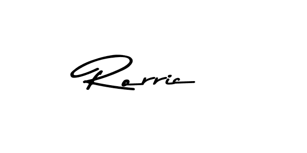 Make a beautiful signature design for name Rorric. With this signature (Asem Kandis PERSONAL USE) style, you can create a handwritten signature for free. Rorric signature style 9 images and pictures png