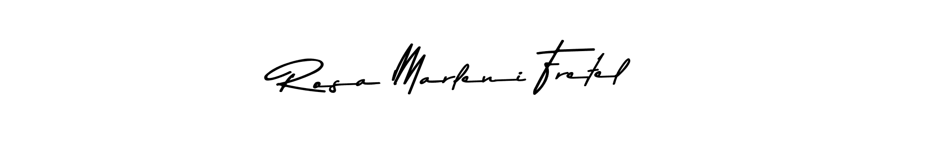 Use a signature maker to create a handwritten signature online. With this signature software, you can design (Asem Kandis PERSONAL USE) your own signature for name Rosa Marleni Fretel. Rosa Marleni Fretel signature style 9 images and pictures png
