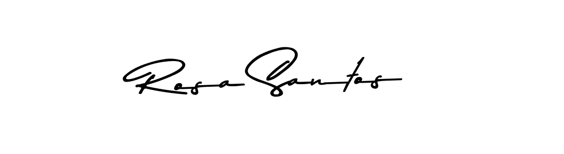 Rosa Santos stylish signature style. Best Handwritten Sign (Asem Kandis PERSONAL USE) for my name. Handwritten Signature Collection Ideas for my name Rosa Santos. Rosa Santos signature style 9 images and pictures png
