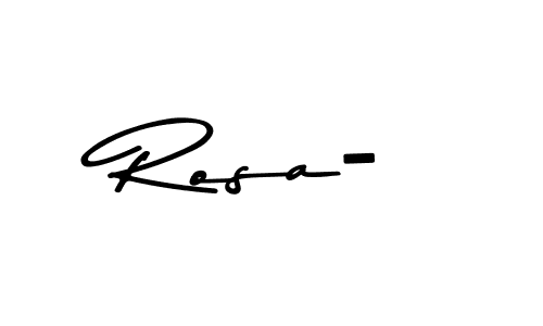How to make Rosa- signature? Asem Kandis PERSONAL USE is a professional autograph style. Create handwritten signature for Rosa- name. Rosa- signature style 9 images and pictures png