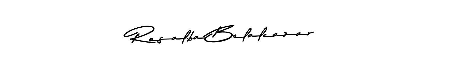 Make a beautiful signature design for name Rosalba Belalcazar. Use this online signature maker to create a handwritten signature for free. Rosalba Belalcazar signature style 9 images and pictures png