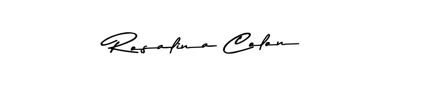 Rosalina Colon stylish signature style. Best Handwritten Sign (Asem Kandis PERSONAL USE) for my name. Handwritten Signature Collection Ideas for my name Rosalina Colon. Rosalina Colon signature style 9 images and pictures png