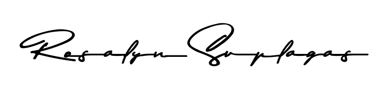 Also You can easily find your signature by using the search form. We will create Rosalyn Suplagas name handwritten signature images for you free of cost using Asem Kandis PERSONAL USE sign style. Rosalyn Suplagas signature style 9 images and pictures png