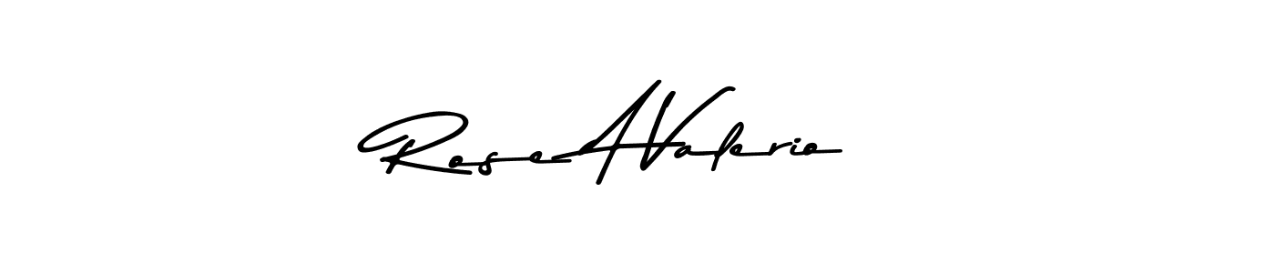 How to make Rose A Valerio name signature. Use Asem Kandis PERSONAL USE style for creating short signs online. This is the latest handwritten sign. Rose A Valerio signature style 9 images and pictures png