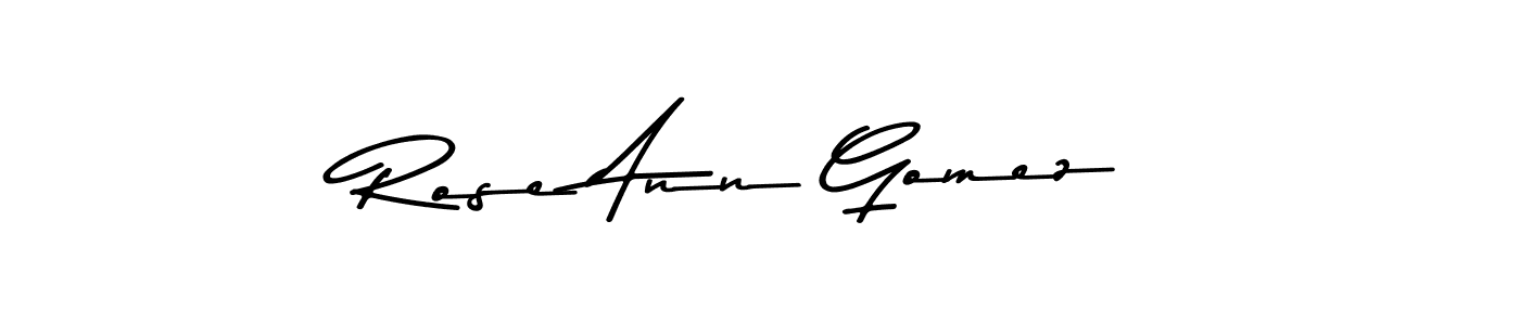 Here are the top 10 professional signature styles for the name Rose Ann Gomez. These are the best autograph styles you can use for your name. Rose Ann Gomez signature style 9 images and pictures png