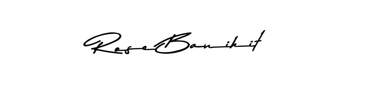 Design your own signature with our free online signature maker. With this signature software, you can create a handwritten (Asem Kandis PERSONAL USE) signature for name Rose Banihit. Rose Banihit signature style 9 images and pictures png