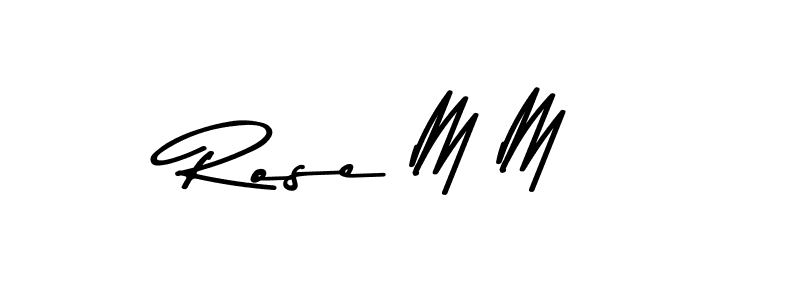 Asem Kandis PERSONAL USE is a professional signature style that is perfect for those who want to add a touch of class to their signature. It is also a great choice for those who want to make their signature more unique. Get Rose M M name to fancy signature for free. Rose M M signature style 9 images and pictures png