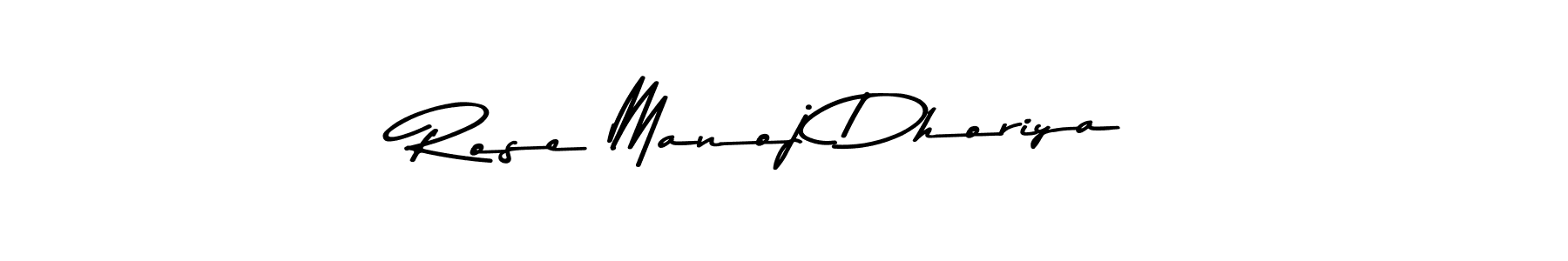 Here are the top 10 professional signature styles for the name Rose Manoj Dhoriya. These are the best autograph styles you can use for your name. Rose Manoj Dhoriya signature style 9 images and pictures png