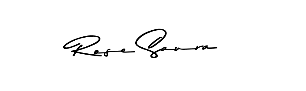 How to make Rose Saura name signature. Use Asem Kandis PERSONAL USE style for creating short signs online. This is the latest handwritten sign. Rose Saura signature style 9 images and pictures png