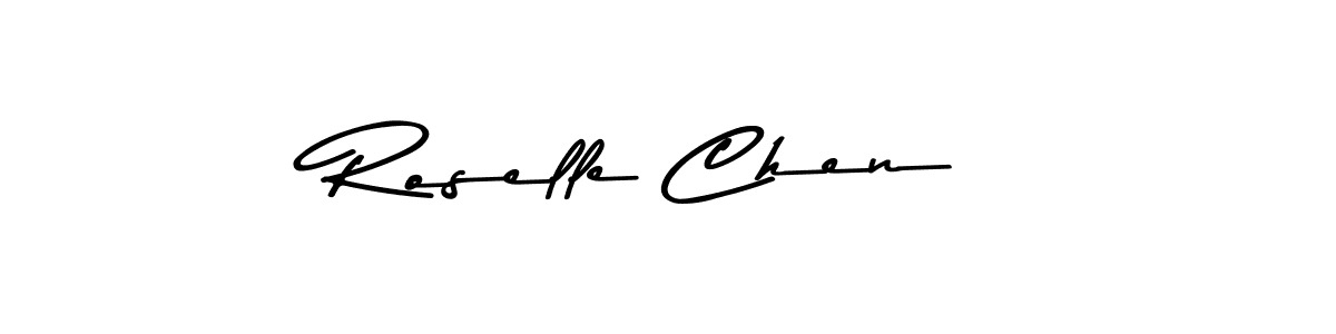 Roselle Chen stylish signature style. Best Handwritten Sign (Asem Kandis PERSONAL USE) for my name. Handwritten Signature Collection Ideas for my name Roselle Chen. Roselle Chen signature style 9 images and pictures png