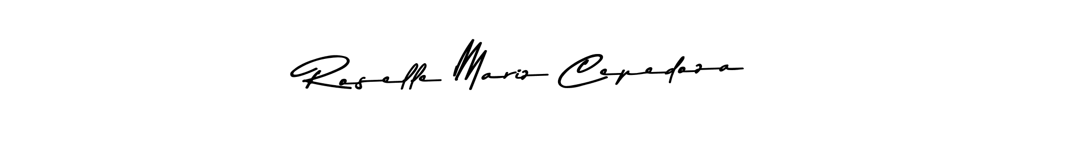 Roselle Mariz Cepedoza stylish signature style. Best Handwritten Sign (Asem Kandis PERSONAL USE) for my name. Handwritten Signature Collection Ideas for my name Roselle Mariz Cepedoza. Roselle Mariz Cepedoza signature style 9 images and pictures png