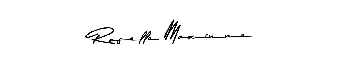 if you are searching for the best signature style for your name Roselle Maxinne. so please give up your signature search. here we have designed multiple signature styles  using Asem Kandis PERSONAL USE. Roselle Maxinne signature style 9 images and pictures png