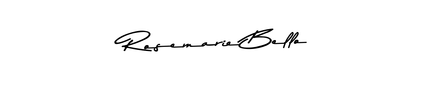 Make a beautiful signature design for name Rosemarie Bello. With this signature (Asem Kandis PERSONAL USE) style, you can create a handwritten signature for free. Rosemarie Bello signature style 9 images and pictures png