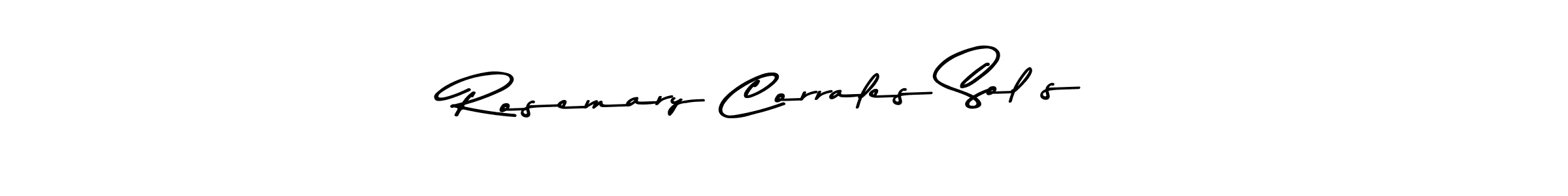 Use a signature maker to create a handwritten signature online. With this signature software, you can design (Asem Kandis PERSONAL USE) your own signature for name Rosemary Corrales Solís. Rosemary Corrales Solís signature style 9 images and pictures png