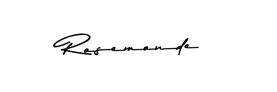 Rosemonde stylish signature style. Best Handwritten Sign (Asem Kandis PERSONAL USE) for my name. Handwritten Signature Collection Ideas for my name Rosemonde. Rosemonde signature style 9 images and pictures png