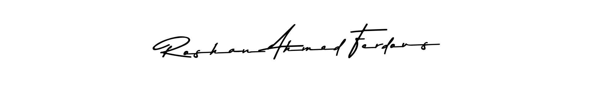 Also You can easily find your signature by using the search form. We will create Roshan Ahmed Ferdous name handwritten signature images for you free of cost using Asem Kandis PERSONAL USE sign style. Roshan Ahmed Ferdous signature style 9 images and pictures png