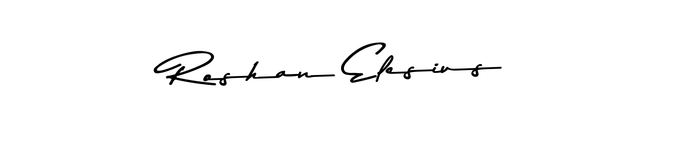 Roshan Elesius stylish signature style. Best Handwritten Sign (Asem Kandis PERSONAL USE) for my name. Handwritten Signature Collection Ideas for my name Roshan Elesius. Roshan Elesius signature style 9 images and pictures png