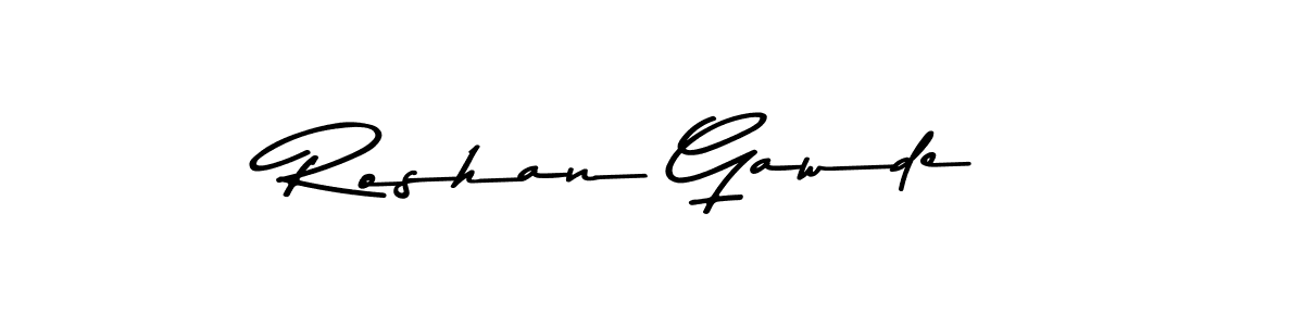 You should practise on your own different ways (Asem Kandis PERSONAL USE) to write your name (Roshan Gawde) in signature. don't let someone else do it for you. Roshan Gawde signature style 9 images and pictures png