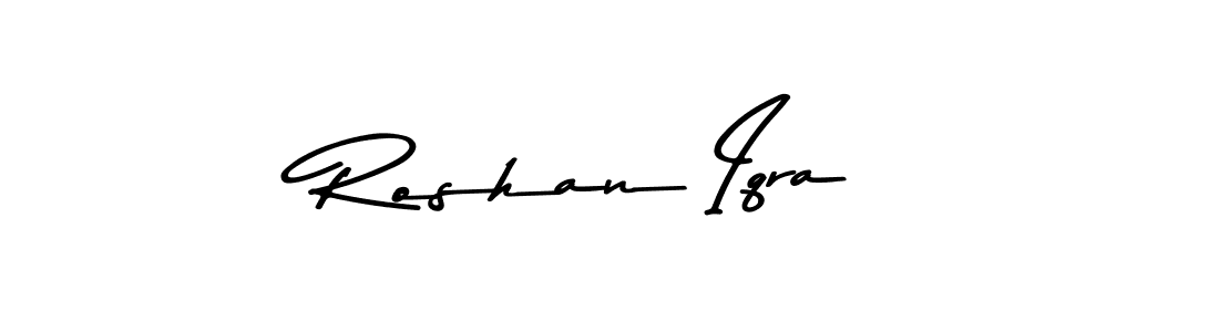 Use a signature maker to create a handwritten signature online. With this signature software, you can design (Asem Kandis PERSONAL USE) your own signature for name Roshan Iqra. Roshan Iqra signature style 9 images and pictures png