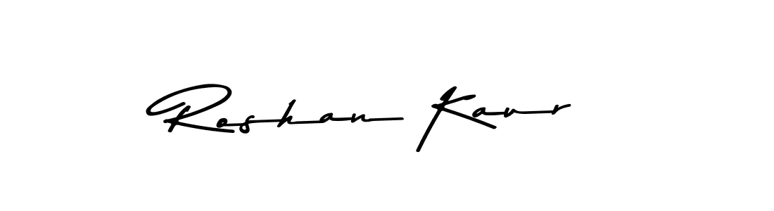 Also You can easily find your signature by using the search form. We will create Roshan Kaur name handwritten signature images for you free of cost using Asem Kandis PERSONAL USE sign style. Roshan Kaur signature style 9 images and pictures png