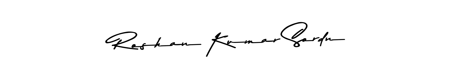Make a short Roshan Kumar Sordn signature style. Manage your documents anywhere anytime using Asem Kandis PERSONAL USE. Create and add eSignatures, submit forms, share and send files easily. Roshan Kumar Sordn signature style 9 images and pictures png