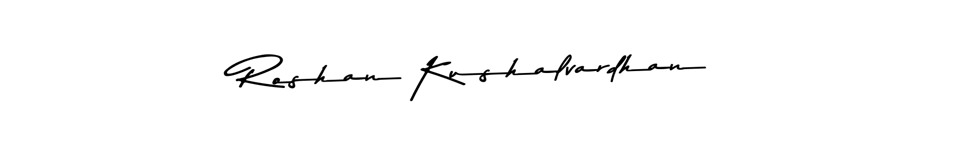 Design your own signature with our free online signature maker. With this signature software, you can create a handwritten (Asem Kandis PERSONAL USE) signature for name Roshan Kushalvardhan. Roshan Kushalvardhan signature style 9 images and pictures png