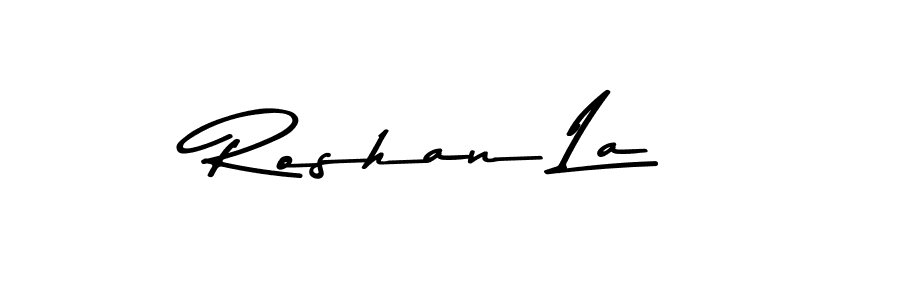 Similarly Asem Kandis PERSONAL USE is the best handwritten signature design. Signature creator online .You can use it as an online autograph creator for name Roshan La. Roshan La signature style 9 images and pictures png