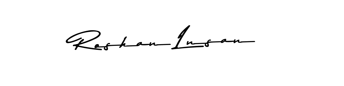 Create a beautiful signature design for name Roshan Lnsan. With this signature (Asem Kandis PERSONAL USE) fonts, you can make a handwritten signature for free. Roshan Lnsan signature style 9 images and pictures png