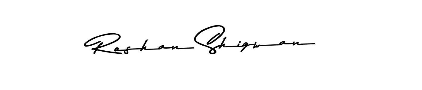 Also You can easily find your signature by using the search form. We will create Roshan Shigwan name handwritten signature images for you free of cost using Asem Kandis PERSONAL USE sign style. Roshan Shigwan signature style 9 images and pictures png