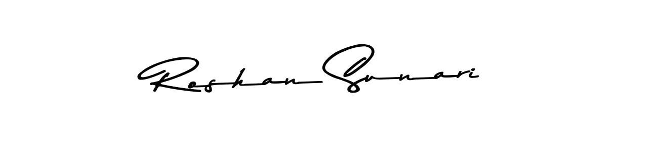 Similarly Asem Kandis PERSONAL USE is the best handwritten signature design. Signature creator online .You can use it as an online autograph creator for name Roshan Sunari. Roshan Sunari signature style 9 images and pictures png
