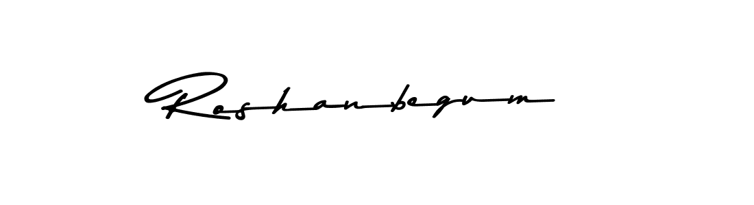 Make a beautiful signature design for name Roshanbegum. With this signature (Asem Kandis PERSONAL USE) style, you can create a handwritten signature for free. Roshanbegum signature style 9 images and pictures png