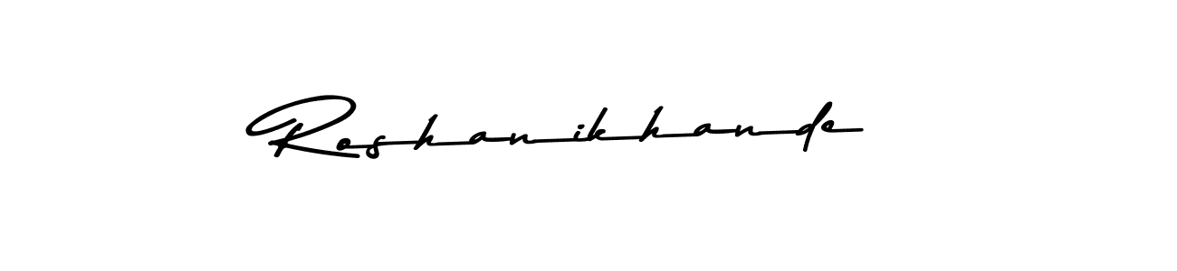 Make a beautiful signature design for name Roshanikhande. Use this online signature maker to create a handwritten signature for free. Roshanikhande signature style 9 images and pictures png