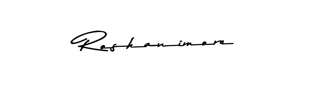 Roshanimore stylish signature style. Best Handwritten Sign (Asem Kandis PERSONAL USE) for my name. Handwritten Signature Collection Ideas for my name Roshanimore. Roshanimore signature style 9 images and pictures png