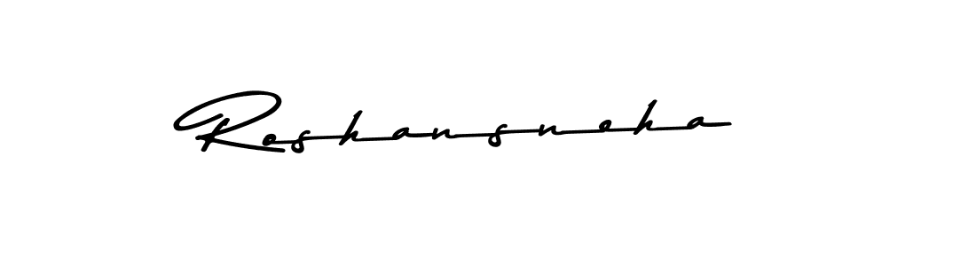 Use a signature maker to create a handwritten signature online. With this signature software, you can design (Asem Kandis PERSONAL USE) your own signature for name Roshansneha. Roshansneha signature style 9 images and pictures png