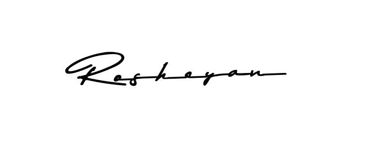 Design your own signature with our free online signature maker. With this signature software, you can create a handwritten (Asem Kandis PERSONAL USE) signature for name Rosheyan. Rosheyan signature style 9 images and pictures png