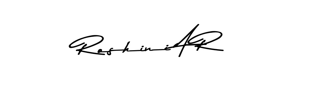 Make a beautiful signature design for name Roshini A R. Use this online signature maker to create a handwritten signature for free. Roshini A R signature style 9 images and pictures png