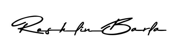This is the best signature style for the Roshlin Barla name. Also you like these signature font (Asem Kandis PERSONAL USE). Mix name signature. Roshlin Barla signature style 9 images and pictures png