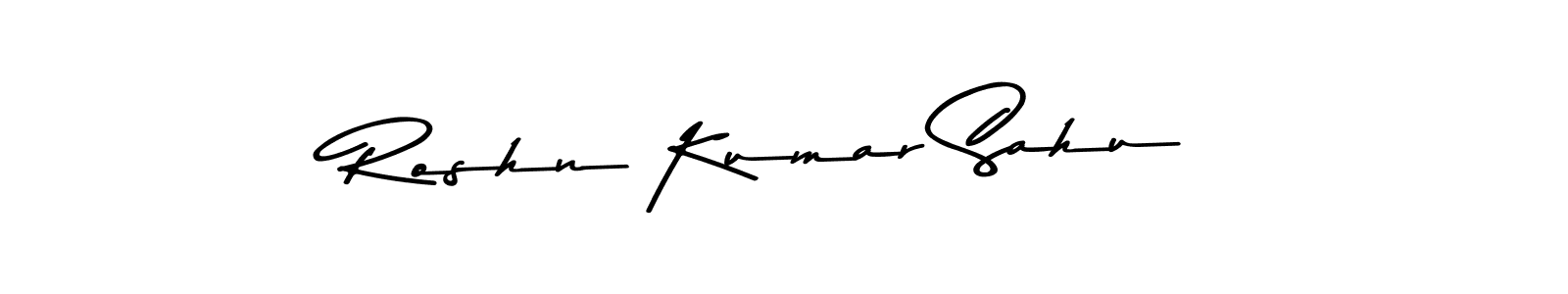 Design your own signature with our free online signature maker. With this signature software, you can create a handwritten (Asem Kandis PERSONAL USE) signature for name Roshn Kumar Sahu. Roshn Kumar Sahu signature style 9 images and pictures png